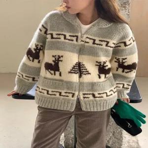 [모어오브]밤비 니트 가디건 집업 스웨터 아우터