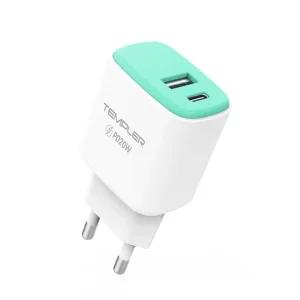 템플러 PD 20W 2포트 가정용 충전기