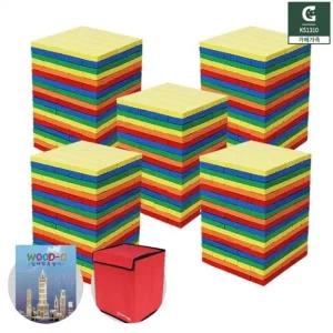 (가베가족)KS1310 큰솔 칼라카프라500pcs 예제집 가방