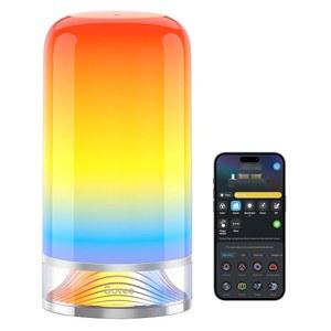 Govee RGBIC Smart Table Lamp 2, Touch Bedside Small Work with Matter, Alexa, LED Desk 64 Scene Modes, Color Changing for Bedroom Living Room Dimmable Night Light(Corded)