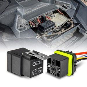 트루 MODS 1팩 5핀 12V 보쉬 스타일 방수 릴레이 키트 [해니스 소켓] [12 AWG 핫 와이어] [SPDT] [60/80 암페어] 보트 오토 팬카용 12볼트 자동차 해상