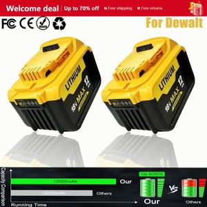 기존DEWALT 호환 배터리 20V 12AH 충전식 리튬 이온 DCB115 고속 충전 도구 용