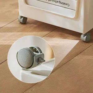 수납 트롤리 바퀴형 회전 수납정리함 이동형 정리박스