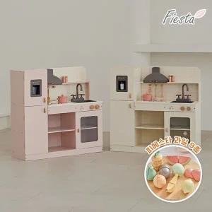 [피에스타] 우드 주방놀이 비스트로 + 과일 9종