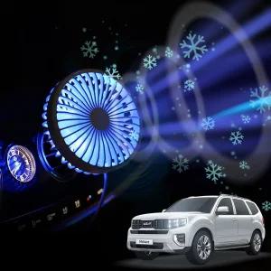 더뉴모하비 차량용 송풍구 호환 선풍기 시즌3용 쿨링팬 무드등 각도조절 숭거치 시원한 미니 작은 용써큘레