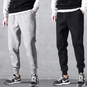 겨울런닝복 회색트레이닝바지 빅사이즈 남자기모트레이닝바지(29-36)