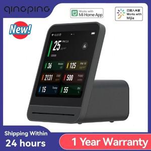 Qingping 스마트 홈 공기질 모니터, 온도 습도 센서, TVOC CO2 PM2.5 감지기, Mijia 앱용, 2 세대, 4 인치