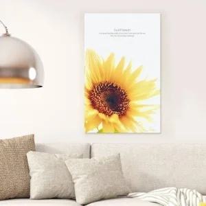 ( 출고옵션 - 35X35cm ) 금전운 캔버스액자 해바라기 (WF16838)