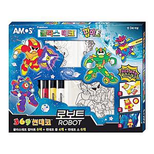 아모스글라스데코 팝아트 썬데코 로보트 - 54303 종이나라 아이클레이