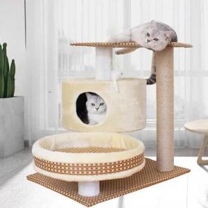 쮸토피아 낮은캣타워 미니 숨숨집 반려묘 스크래쳐
