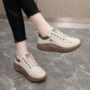 당일해외배송 Modern Fashion 트렌디 여성 발편한 키높이 스니커즈 통굽 운동화