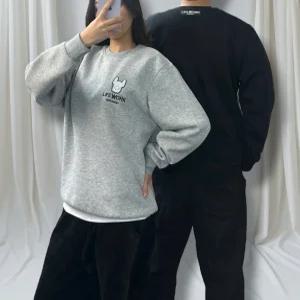 라이프워크 R 패치 기모 맨투맨 (겨울신상) -남여공용