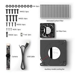 플라잉 베어 3D 프린터 S1 챔버 카메라 보조 냉각 선풍기 탄소 필터