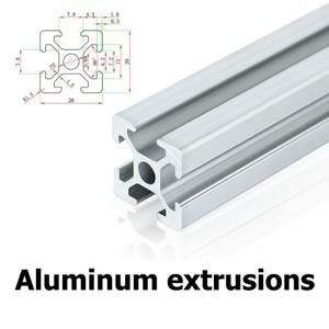 15개  알루미늄 프로파일 50 100 300 400 500mm 리니어 레일 압출 CNC 3D 프린터 부품