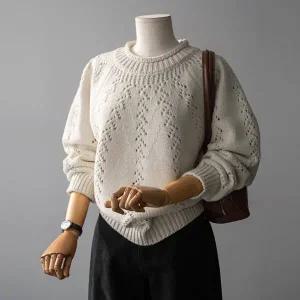 (안나앤모드) orec 브리즈 펀칭 니트[니트EAA24]