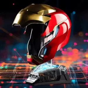 메카헤드 아이언맨 헬멧 오픈페이스 오토킹 영화 원격 스파이더맨가면 컨트롤 음성 웨어러블 음