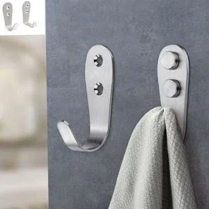 벽 고리 다용도 스텐 모자걸이 벽 옷걸이 벽걸이 후크 스테인레스 행주걸이 문고리 가방 우산 정리 현관