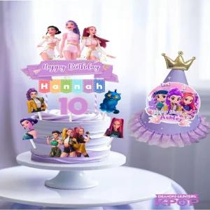 케데헌 생일파티 생일모자 꼬깔콘 소품 용품 어린이 꾸미기 이벤트 조이 헌터릭스 풍선 학교