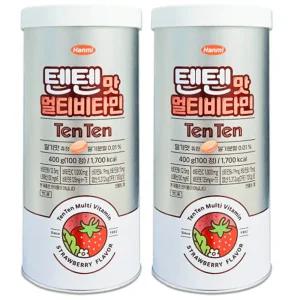 한미약품 텐텐 영양제 멀티 비타민 어린이 청소년 대용량 100정 2개