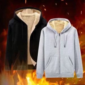 겨울용 보온 양털 집업 기모 뽀글이자켓 캠핑룩 부드러운 계절용품 융털 남자