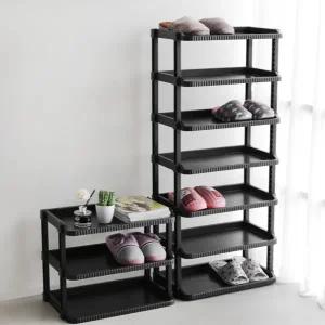 사각 신발 정리대 다용도 플라스틱 대용량 10단 신발 정리대 조립식 현관 수납 신발장 원룸
