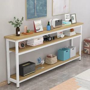 오브유 좁고 긴 보조 침대 사이드 탁자 테이블 슬림 책상 창가 간이 폭 선반