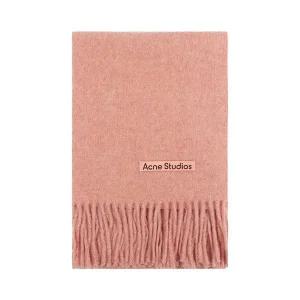[아크네스튜디오]25SS 아크네 스튜디오 내로우 헤비 울 프린지 머플러 45X200 CA0210 ROSE MELANGE