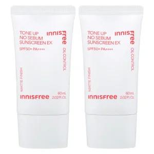[1+1] 이니스프리 톤업 노세범 선스크린 이엑스 60ml(SPF50+)