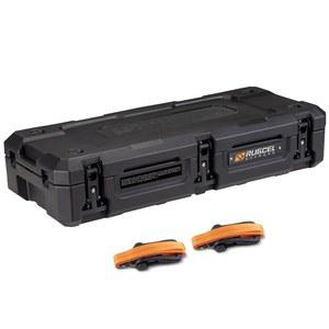 RUGCEL 58L 방수 드라이 박스 - 자동차 캠핑 장비, 루프 기어 및 차량 수하물을 위한 튼튼한 육로 오프로드 보관 케이스