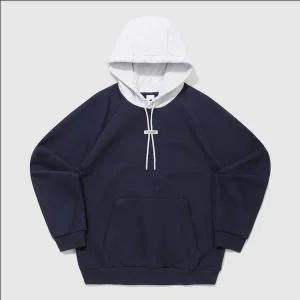 [르꼬끄] QQ423LHDO2 유니 기모 루즈핏 후드 / DARK NAVY