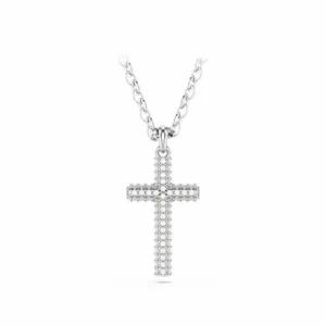 [브랜드 주얼리] Insigne Pave 십자가 로듐 목걸이 5675577 
