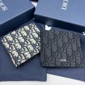 [당일출고/선물포장] 25SS  오블리크 남성 반지갑 베이지 블랙 2OBBH027YSE H05E