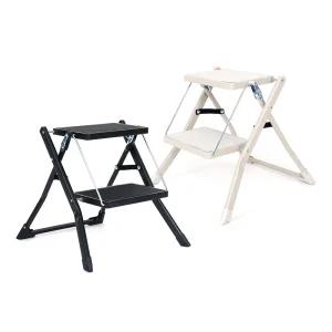 모빌리아 가정용 광폭 2단 접이식 사다리 이동식 계단 우마 캠핑 작업발판 MB8022031