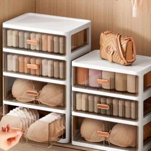 슬라이딩 속옷정리함 1단위생 린넨 옷장 무타공 남자 칸막이 박스 공양말 아기손수건 양수납장 스카프보관