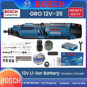 Bosch GRO 12V-35 무선 그라인더 미니 소형 드릴링 연마 절단 장치 12V 리튬 배터리  충전기 276pcs 키트