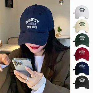 예쁜 브루클린 빈티지 캡모자 야구 볼캡 스트릿 패션 여성 남성 커플