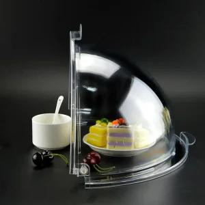 업소용 베이커리 뚜껑 플라스틱 디저트 음식 커버 덮개 투명 빵 원형 돔 아크릴 케이크