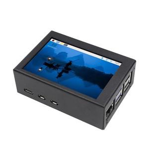 라즈베리파이 5 3.5인치 저항막 터치스크린 -  냉각 기능 금속 방열 케이스