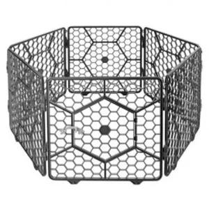 (푸르미) 매직 대형 울타리 6p (다크 그레이)/개울타리/고양이/간이/가정용/분리장/운동장/놀이터/휀스