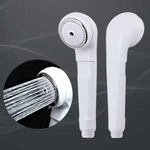 백색샤워기헤드 목욕탕샤워기 업소용 샤워 욕실 교체 절수 필터 꼭지 녹물제거 해바라기 수압상승