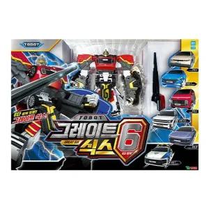 또봇 그레이트 식스 6단 합체 자동차 로봇 XYZC 소닉 켄