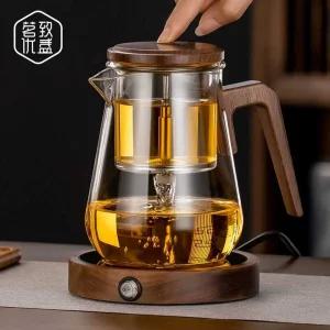 전기 티워머 단열 커피팟 다도 블랙 포트기 베이스 미니