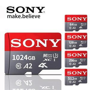 소니호환 TF 메모리 카드 1 테라바이트 고속 마이크로 SD 128GB 256GB A2 U3 V30 플래시 Xiaomi 전화 컴퓨