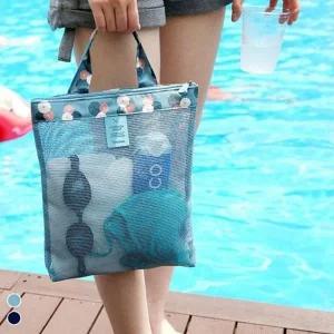 비치백 YFKI5033 메쉬 물놀이가방 물놀이 토트