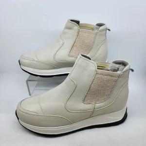 [에스콰이아][행복한백화점][에스콰이아]이월 특가 영에이지 여성 양가죽 아이보리 챌시형부츠