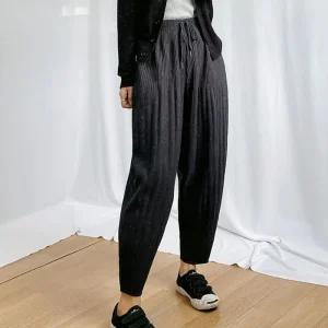 [라일리여성의류] Rly 기모 항아리 배기 조거 밴딩 주름 팬츠 ares