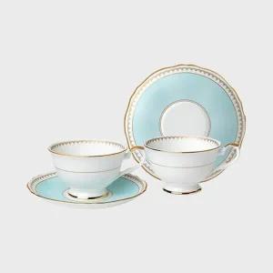 로얄페일블루 커피세트 4p