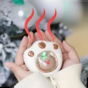 충전형핫팩 3색 냥발 USB 충전식 전자 손난로 충전용 핫팩 포켓용