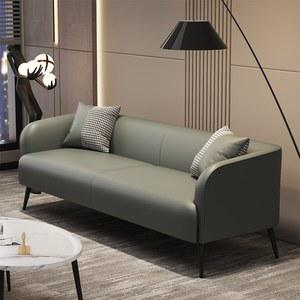 폭좁은쇼파 3인용 가죽 작은 모양의 응접 거실 회색 공항 카페소파 라이트 미용실 가벼운