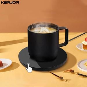 머그컵 워머 전기 컵 히터 USB 커피 우유 차 물 가열 패드 스마트 온도 조절 받침 가정 사무실 책상